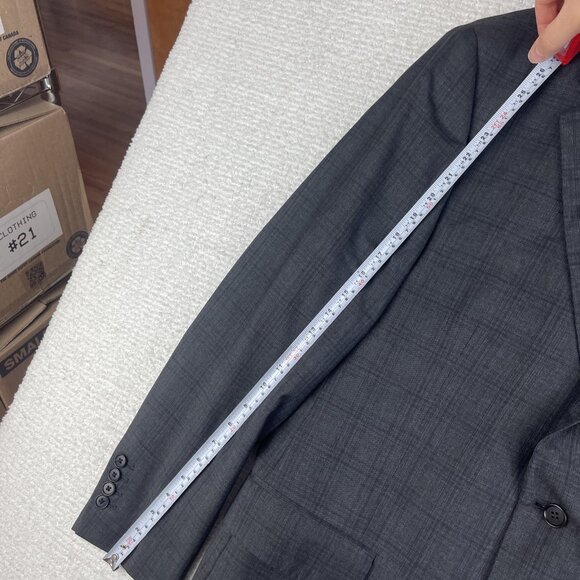 COPPLEY 1883 44W 38T Dark Grey Wool S-100 Sport Coat Blazer Canada Made - Picture 9 of 16